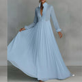 cross-border summer new european and american women's fashion elegant flowy maxi dress