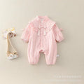 Baby clothes spring & fall chinese style 100-day one-piece baby girl full-month suit new chinoiserie ha shirt long sleeves climbing suit