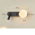 Master bedroom bedside reading wall lamp minimalist rotatecasual moon study wall lamp spotlight light luxury elegant atmosphere lamp
