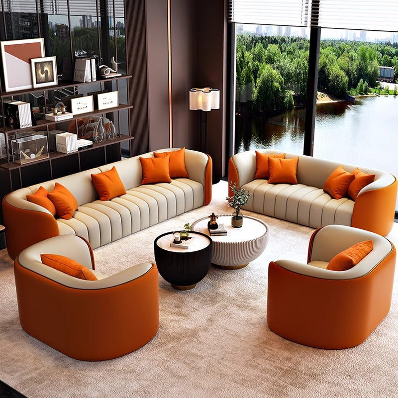 Beauty salon sofa office business reception lounge area negotiation sofa coffee table combination hotel home living room