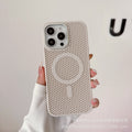 Premium mesh cooling magnetic case for samsung s26 ultra, honeycomb breathable mesh, skin-feel anti-drop for s24/s23