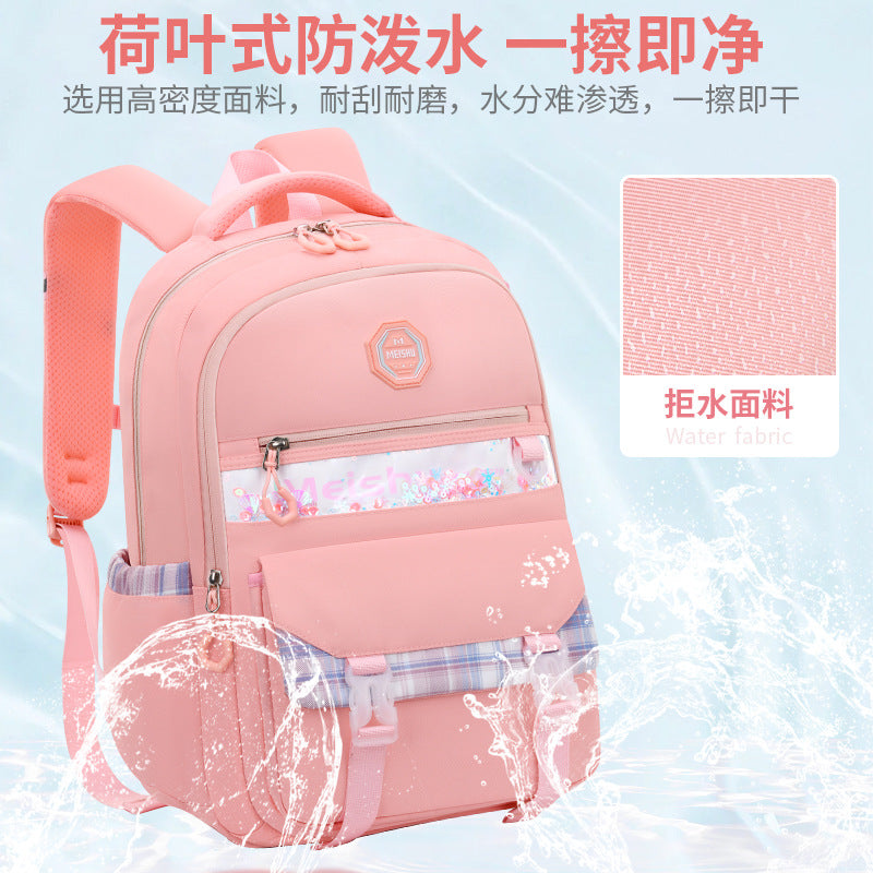 New elementary school backpack for girls, grades 1-6: ultra-lightweight, ergonomic, and portable
