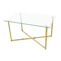 Glass coffee table - export customization, modern minimalist tempered glass side table with a touch of luxury
