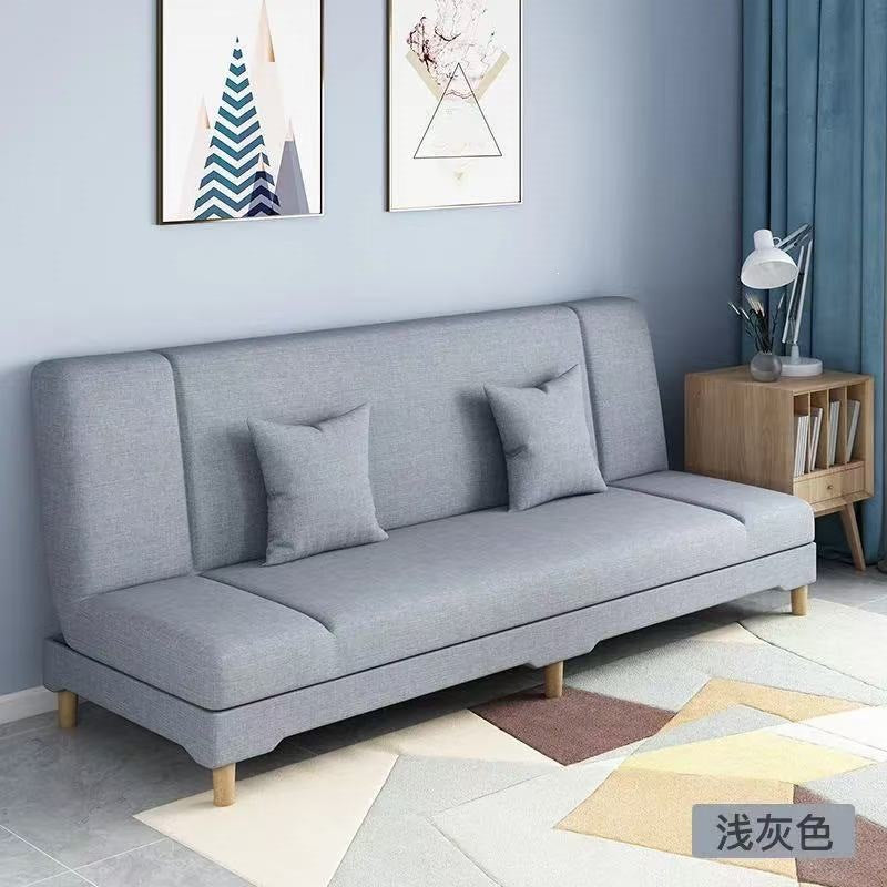 Multifunctional sofa bed - convertible fabric sofa, easy-to-assemble single sofa bed for living rooms, rental properties, and small apartments