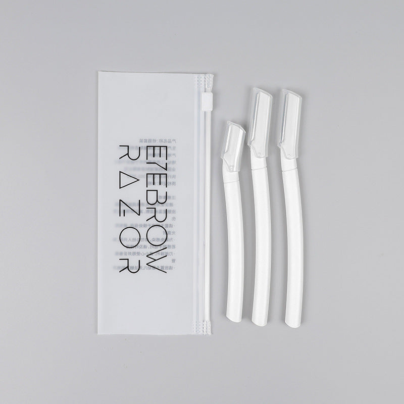 Eyebrow razor set for women - precision safety razor, beauty tool, eyebrow trimmer & scissors - wholesale from manufacturer