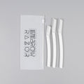 Cpe zipper bag - milky white 2 long and 1 short (2 pieces 115# 1 piece 111#)