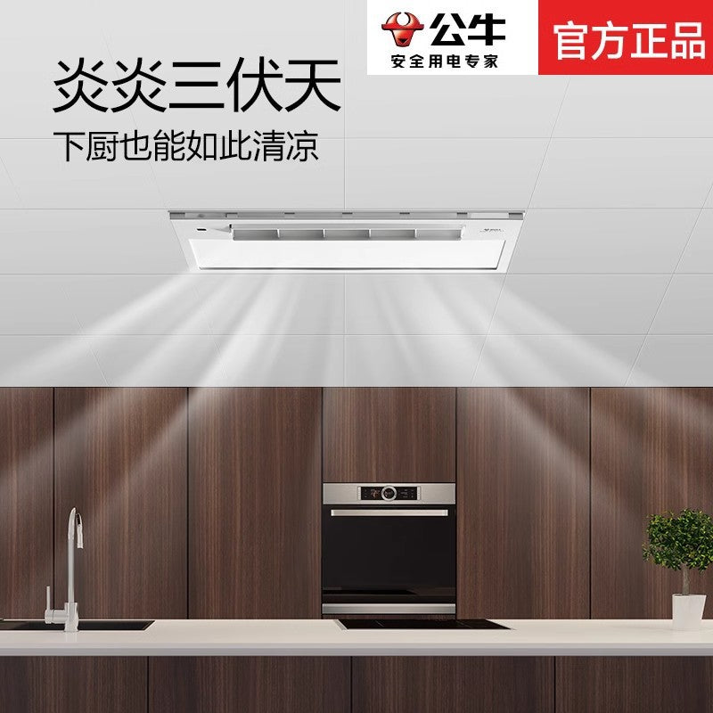 Bull Liangba Kitchen Special Embedded Lighting 2-in-1 Air Conditioning Electric Fan Ceiling Integrated Ceiling Cooler