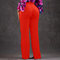 D359 european and american clothing   new fashion elegant elastic waist casual plus size wide leg pants african style trousers