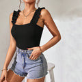 european and american style new knitted camisole top - solid color sexy inner layer/outer wear sleeveless bodysuit