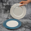 Nordic creative ribbed western dinner plate steak plate home decor high-value ins ceramic shallow plate artistic business plate