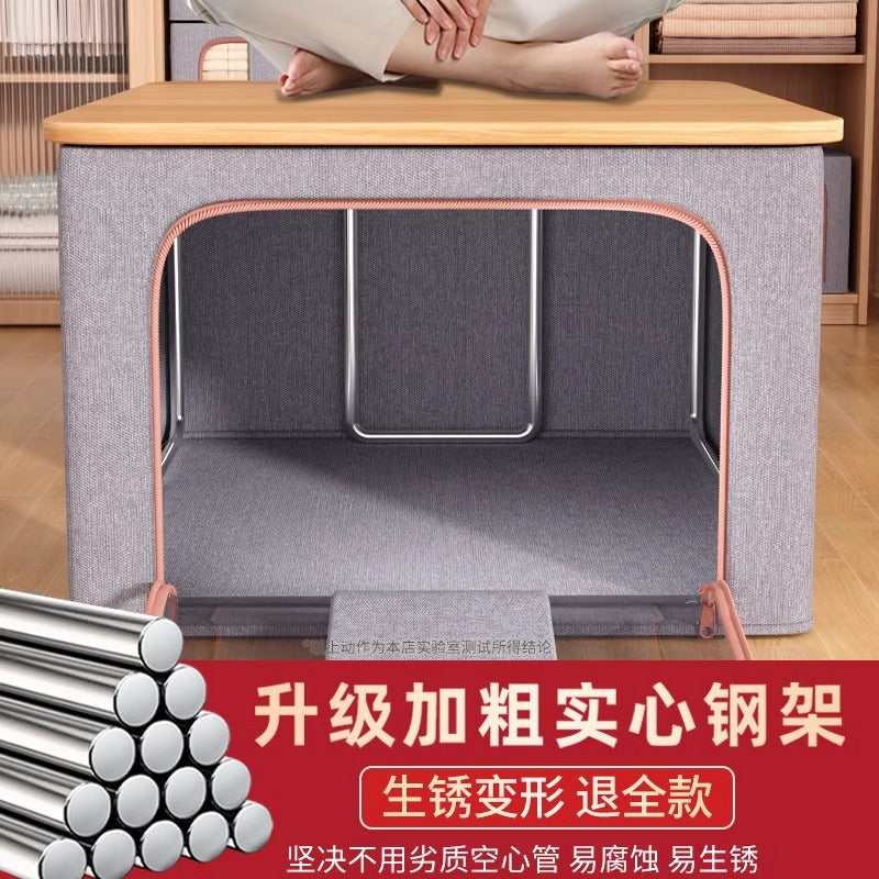 Clothes storage box Household fabric wardrobe clothing quilt Baina box Large capacity sorting box basket bag