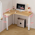 Bedroom corner desk - easy to place study table, corner office desktop computer desk, small home simple desk
