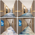 Custom carpets for chain hotels & guesthouses: minimalist, light luxury style, corridor & aisle fire-rated b1, banquet-grade, stain-resistant, full-spread carpeting