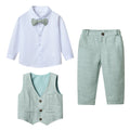Spring & fallkids small suitsuitboyplaidboy baby suit handsome first birthday flower girl dress performance costume