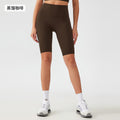 Free sizefree size no awkward line yoga shorts tummy control butt lift fitness sports half length pants for women ag004