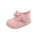 Baby girl's first walking shoes, spring and autumn style, breathable infant shoes with breathable mesh upper, 0-1-2 years old, fresh and cute princess shoes