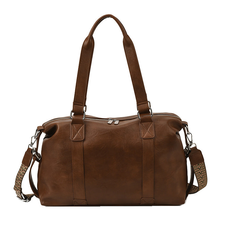 Retro maillard large-capacity bag for women new arrivalcasualfashion shoulder crossbody bag classy sense work clothing tote bag
