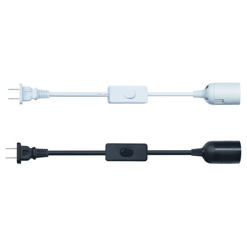 Wholesale national standard 3C certification with 303 switch E27 cassette lamp holder chandelier holder salt lamp line night lamp desk lamp power cord