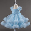 Performance catwalk girls birthday princess dress puffy skirt women's stage kids baby performance costume one year old dress model