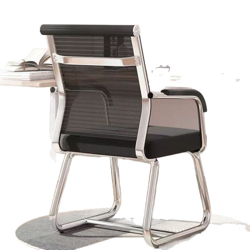 Computer chair for homeplaid long sitting back mahjong seat conference room office chair dormitory study desk stool