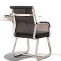 Computer chair for homeplaid long sitting back mahjong seat conference room office chair dormitory study desk stool