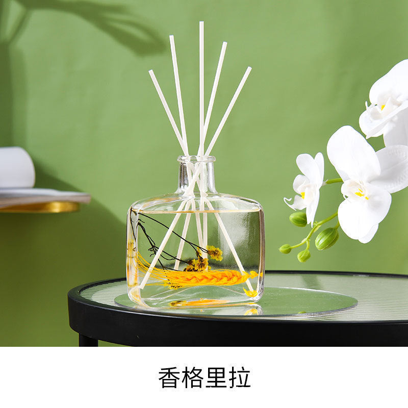 100ml preserved flower flameless reed diffuser - hotel-grade fragrance, home air freshener, and odor eliminator for bathrooms