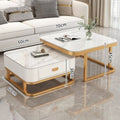 Gold frame white cabinet 70/60 full gloss snow mountain white