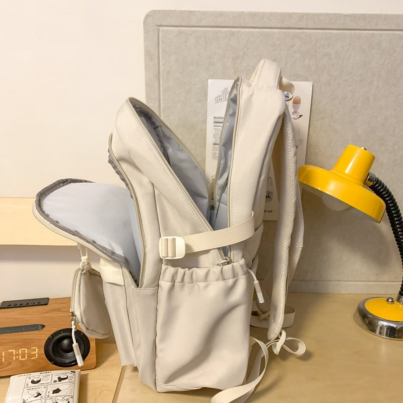 School bag, college student, high school student, large-capacity college style backpack, simple leisure sports, Korean version, couple backpack.