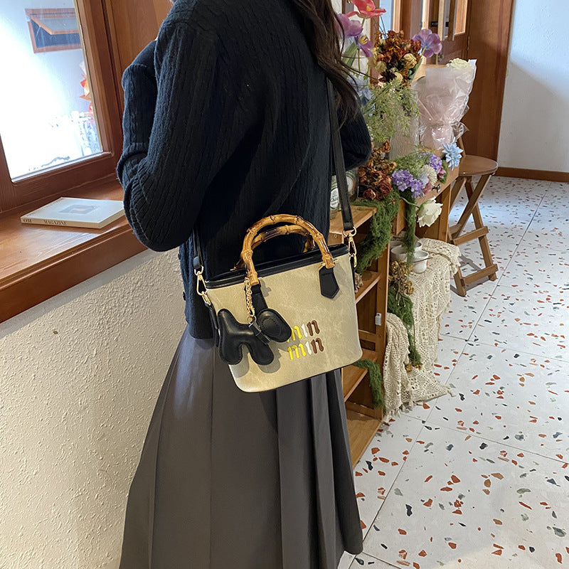 Straw 2025 new small square bag pastoral hand-woven tote bag seaside vacation beach shoulder bag