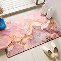 dropshipping oil painting style marble diatom mud bathroom non-slip mat water-absorbent quick-drying floor mat