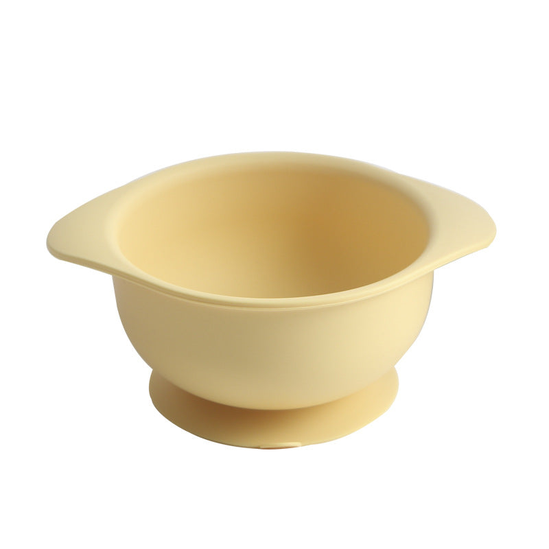Feeding utensils baby food bowl all-in-one suction bowl silicone children's tableware silicone set - customizable logo & colors