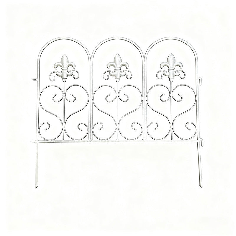Garden fence courtyard iron small fence household outdoor balcony garden flower garden ground fence plant low guardrail