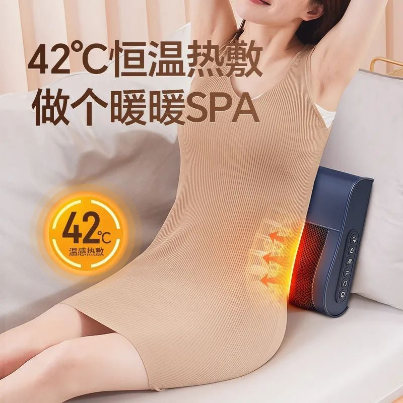 Wholesale kneading hot compress for homecervical spine shoulder neck waist back imitation human hand deep relaxation full body massage small square pillow