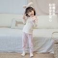 Baby long-sleeved underwear set, infant cotton pajamas, boys' and girls' pure cotton thermal underwear set for spring and autumn