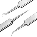 Factory in stock no. 5 super sharp cell clamp stainless steel acne needle suit blackhead acne tweezers acne needle tool