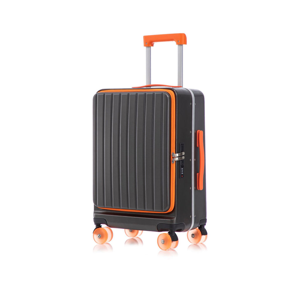 Side opening lid is convenient and durable, password, student multi-functional luggage, universal wheel trolley case, boarding suitcase, minimalist