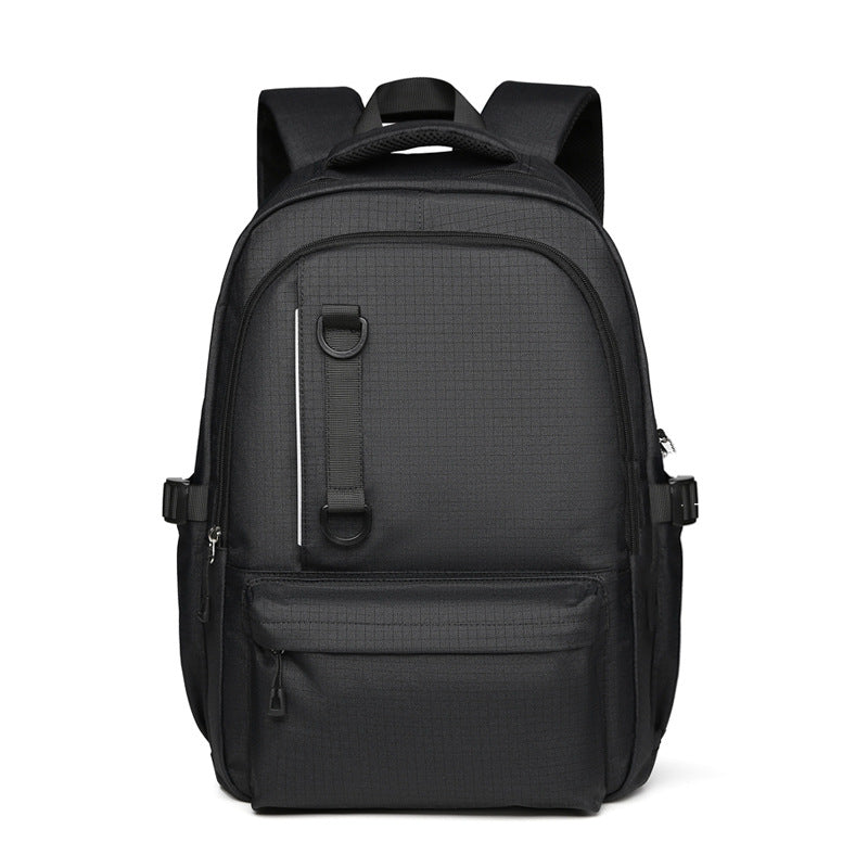 Cross-border new fashion casual backpack trend large capacity junior high school student schoolbag lightweight simple travel backpack