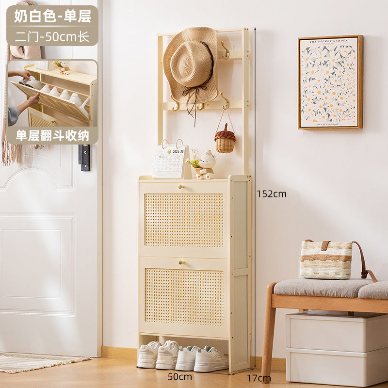 Simple shoe rack household door multi-layer with door dust-proof entry shoe rack shoe cabinet high vertical integrated storage rack