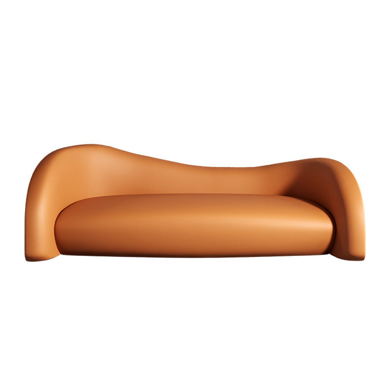Accessible luxury leather sofa designer double sofa chair office hotel reception small sofa popularfor home leather sofa