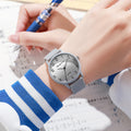 new casual minimalist jelly color women's watch student fashion round silicone strap quartz watch for girls