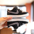 Shadow gray kids' sneakers - autumn/winter  new collection - versatile mid-top sneakers for boys and girls (lightly padded)