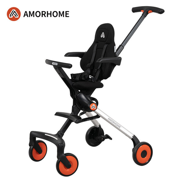 Am baby walking artifact high landscape lightweight stroller outdoor travel can sit and lie down foldable baby four-wheel stroller