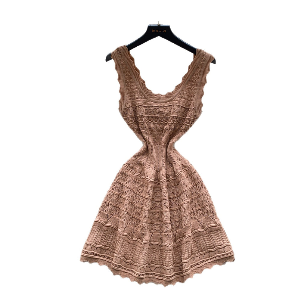 Xiaoxiangfengclassy contrast colorbows strappy long sleevesdress women's metal buckle waist slimming lookknitting short skirt