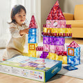 Kids puzzle variety of assemble building blocks castle paradise boys and girls colorful window magnetic sheet magnetic magnet intellectual toy