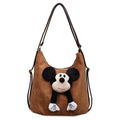 Leopard print large capacity bag for women, 2025 new arrival, trendy commuter shoulder & crossbody bag, casual retro multi-use backpack