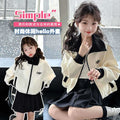 Girls' spring activewear: new fashionable casual outerwear for kids, korean style zip-up jacket for toddlers and young children