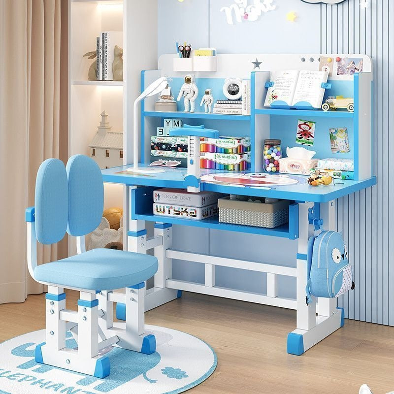 Multi-functional children's study desk for primary and middle school students - adjustable height, bedroom desk and chair set for writing and homework