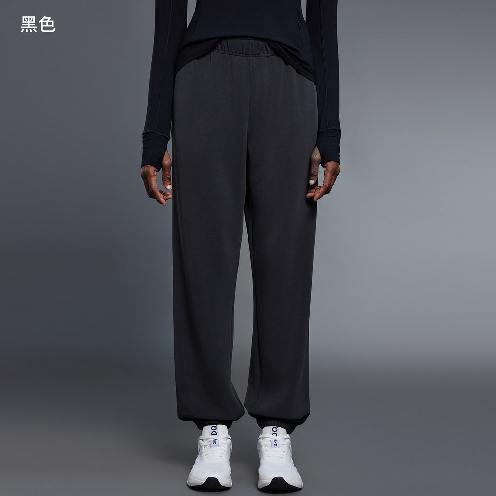 Women's casual sports pants - moisture-wicking, breathable, fitness running trousers - versatile, commute-friendly, loose fit, slimming, jogger style - d25094