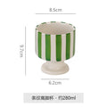 Stylishniche style ceramic goblet casual hand-painted stripescute coffee milk drinking cup photo prop cup