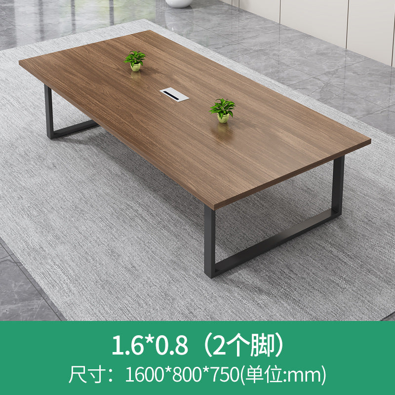Conference table long rectangular meeting room office desk and chair set minimalist modern office desk panel office furniture